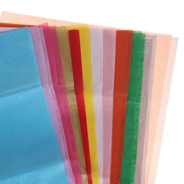 Silkespapper julklappsinslagning presentförpackningsmaterial ark silkespapper för blommor seda papel gör-det-själv rullpapper[J] rose red