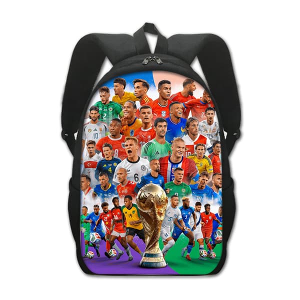 2026 Studentryggsäck för män, polyester, lätt, stor kapacitet, (J) 19
