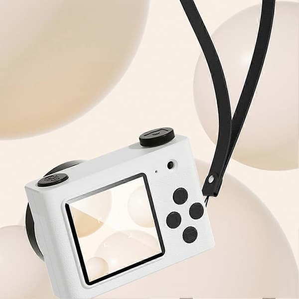 A5 Lite Digitalkamera Fotopunktkamera Juleleker for Barn År Videokamera Hvit[J] White