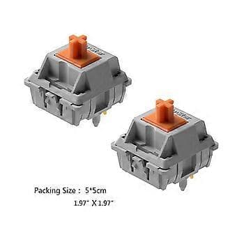 Brugerdefinerede Mekaniske Orange Kontakter 57g 5-Pin Holdbare