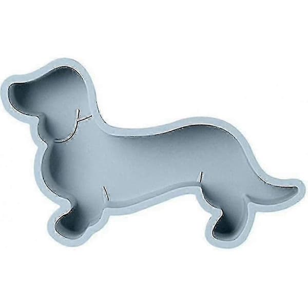 Søt Dachshund Silikon Kakeform - Stor DIY Dessert Bakeform
