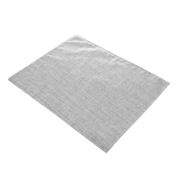 Isolert koppunderlag i vestlig stil for juleborddekorasjon, rektangulær lys grå 1 stk Light Grey 43X32X0.2CM