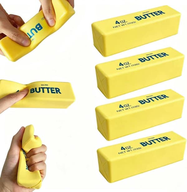 Långsam återhämtning Söt Smör Kläm Stressbollar 1/2/4ST[J] 4PCS