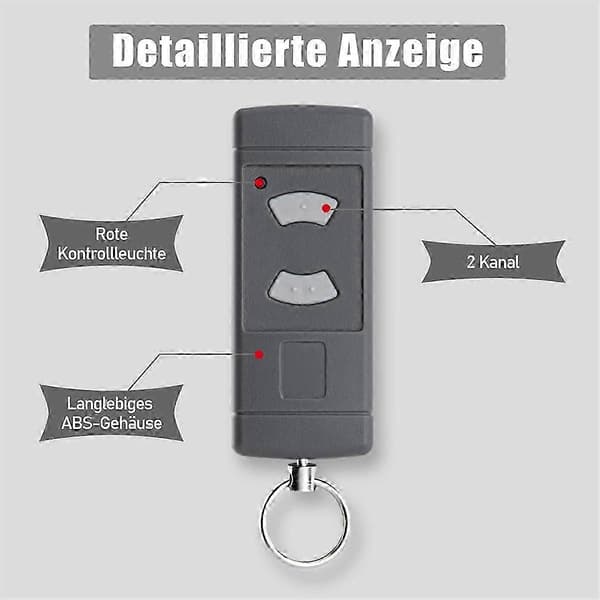 2-pack manuell garageportssändare för Hormann HSE2-40, HS4-40 [MI][J]