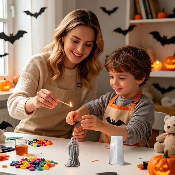 3D-forme til Halloween - Kranieformede silikoneforme (J)