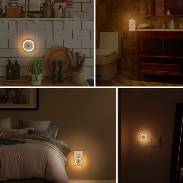 2 stk. intelligent lysstyring, sensorstyret lille natlampe f