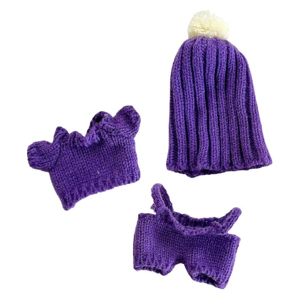 Børne Plys Jumpsuit Tilbehør til 15 cm Dukke med Hat