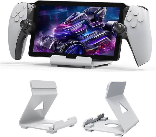 Käsikonsolin pidike tablettiteline, tablettiteline PlayStation Portalille/Rog Ally -pelikoneelle tablettitelineen lisävarusteet (valkoinen)