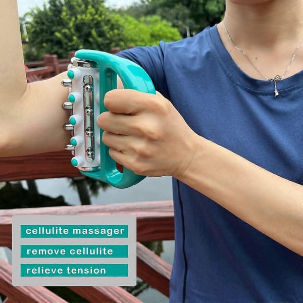 Mini Grön Självmassage Roller för Cellulitreduktion och Muskelavslappning