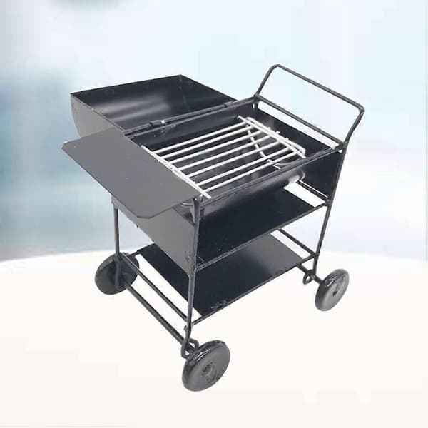 Fickmodell Bbq Grill Dekoration för Minihus Hem[J]