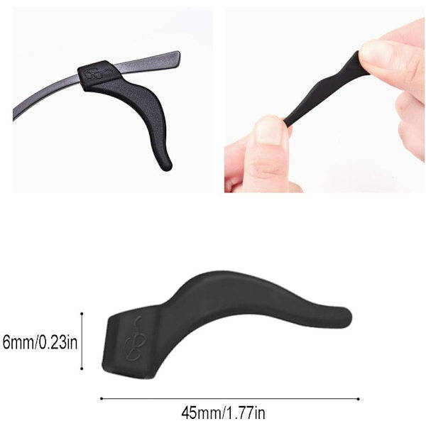 Bekväma Glasögonhållare Silikon Elastiskt Grepp 10