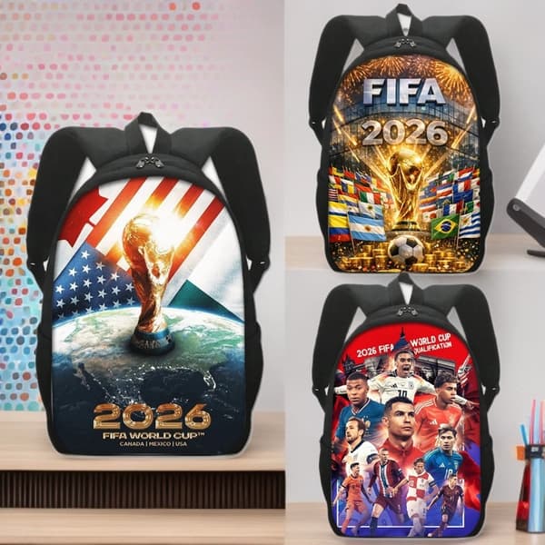 2026 Studentryggsäck för män, polyester, lätt, stor kapacitet, (J) 10