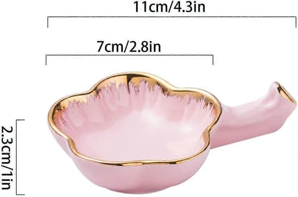 Multifunktionelle sovseskåle til dypning, keramiske dypeskåle, små dypeskåle, spisepindeholdere-sort-11x7x2.3cm[J]