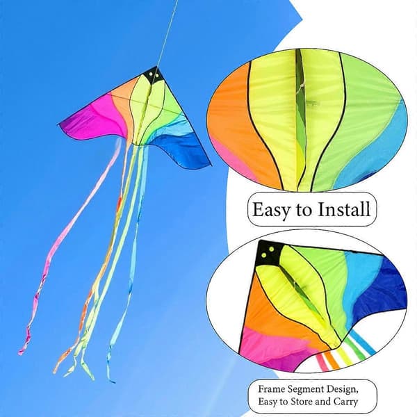 Suuri, kestävä ja kevyt Delta-leija Colorful Phoenix 2 m
