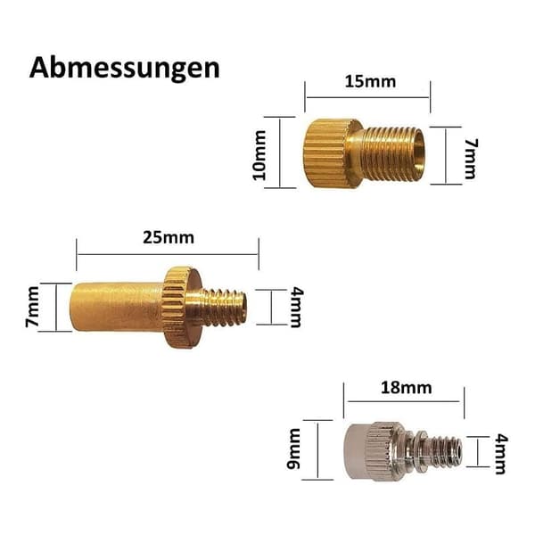 Cykelpump Ventilställ Adapter SV AV DV DENUOTOP