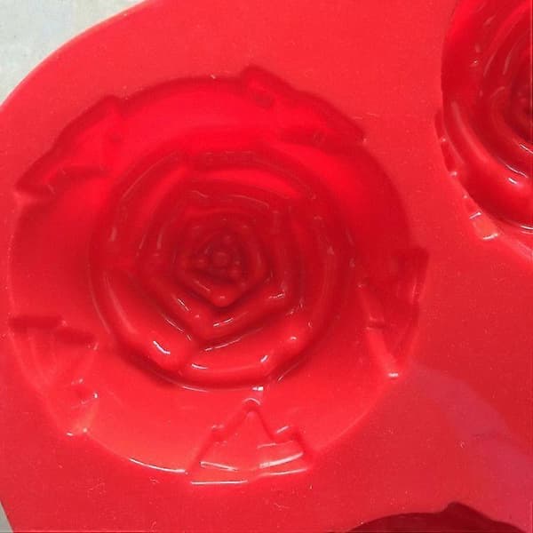 1 stk silikonform - Rose (tilfeldig farge) [XR][J]