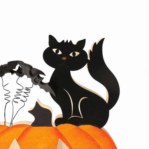 Halloween Træ Græskar Ornamenter Sæt med 6