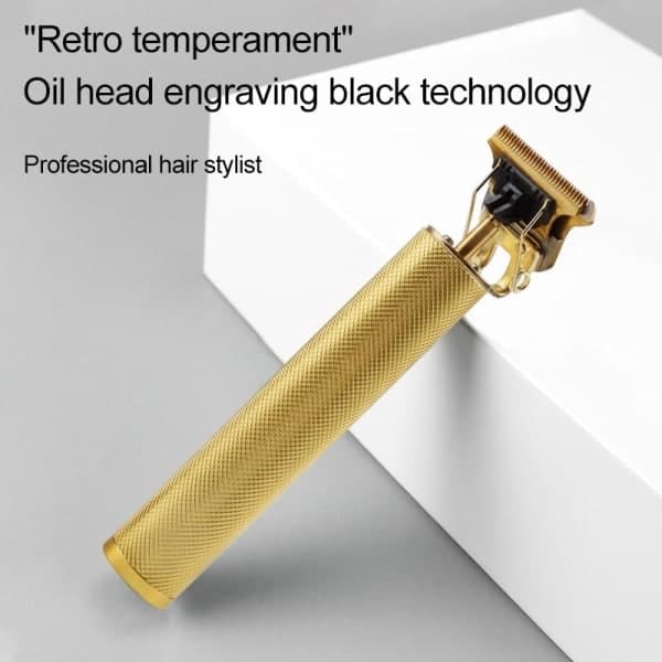 Professionel hår- og skægtrimmer - Guld 7 dele