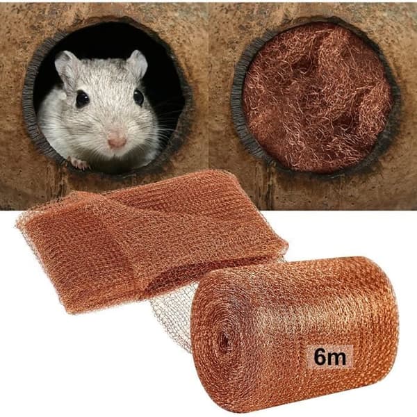 Koppartrådsnät - 6 m - Mus-säkert - Flexibelt - Gnagarresistent Copper