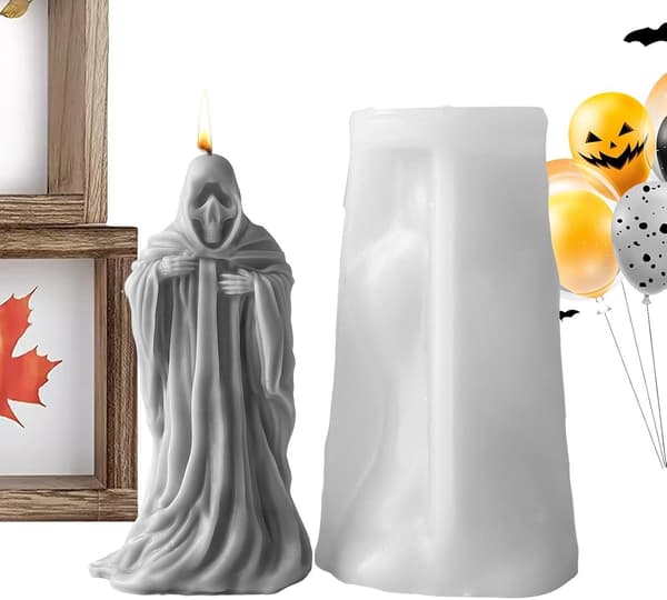 3D-forme til Halloween - Kranieformede silikoneforme (J)