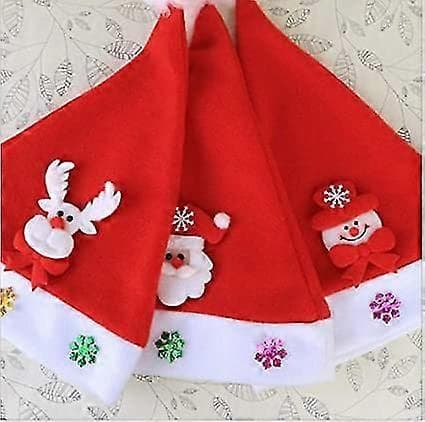 Julemandshat (3 stk.), festhatte, julehat i non-woven (børn) A