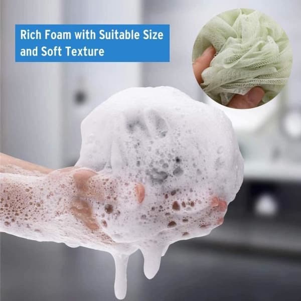 Dusjsvamp, 4 STK Skum Dusjblomstbørste for kvinner og menn
