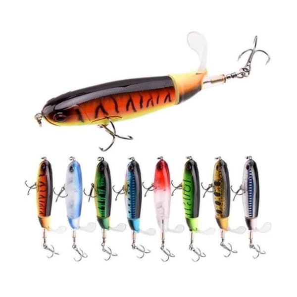 Fiskesluk - Whopper Plopper 11cm - Flytende - 15g - 3D Roterende Hale