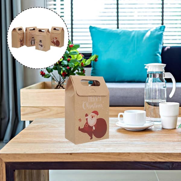Julklappspåse Kraftpapper Presentpåsar för Packning 24st Högtid[J]