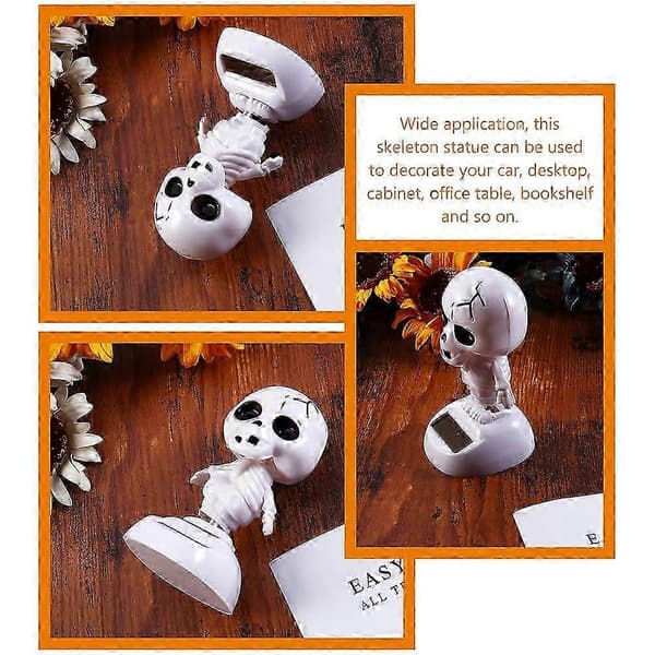 Halloween Solardansande Dekor 2-pack Skelett Spöke Ornament