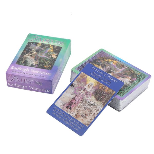 Engelsk version spillekort Tarotkort dæk interaktionsbrætspil spådomskort[J]