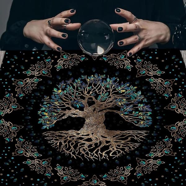 Brädspel Kortdyna Tarot Duk Runor Spådom Altarlapp Bordsdukar[J] TLB6 60