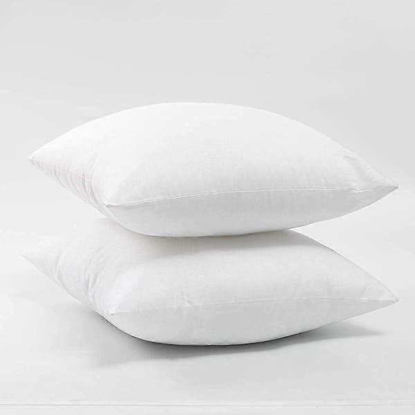 Sett med 2 broderte pynteputer, innerputer og trekk, pynteputer med innerputer inkludert 45x45 [XR][J]