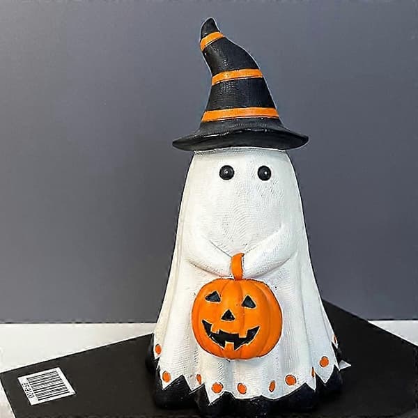 Miniature Halloween Spøgelsespynt Sæt med 6