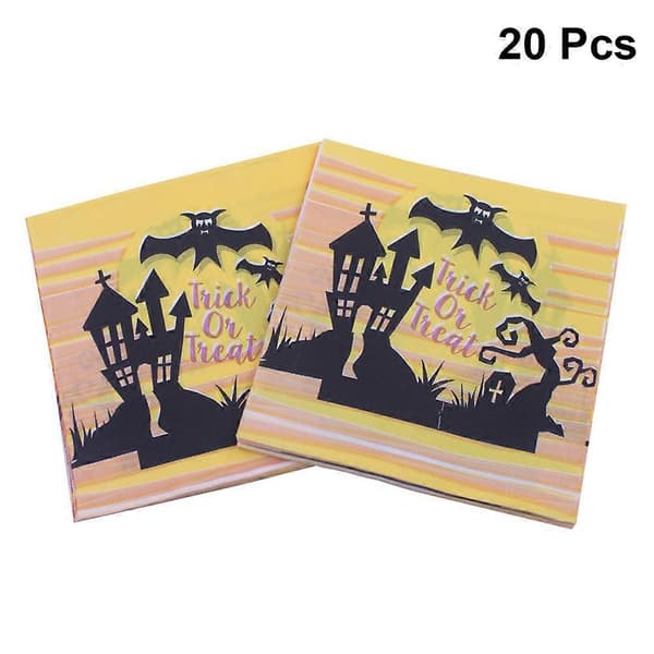 Halloween Bat Elf Tissue Engangspapirhåndklæde til fest 20 stk pakke[J]