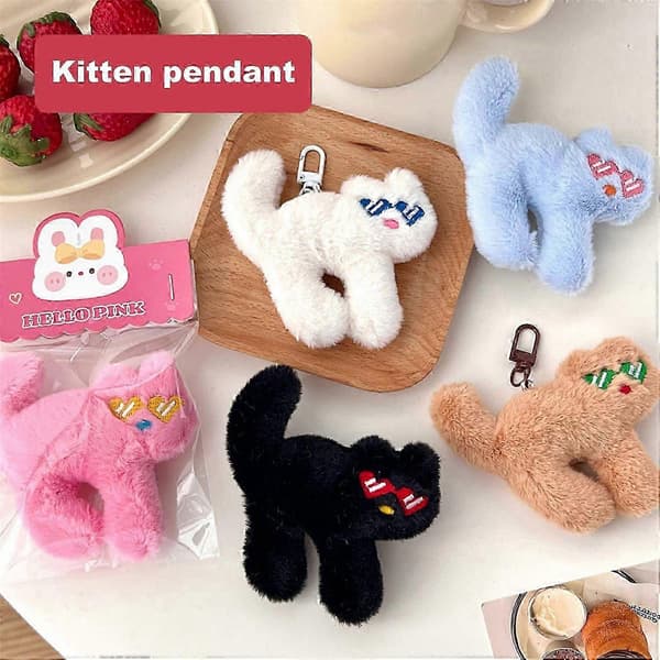 Kitty Vedhængsbroche med Clips Letvægts DIY Tilbehør