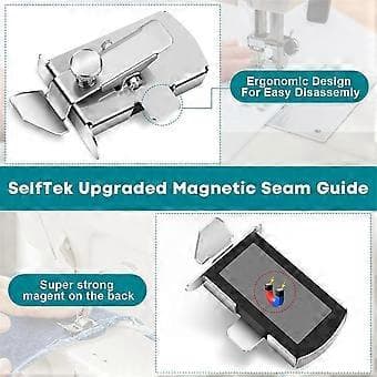 Magnetisk syguide sæt 2-pak til universelle maskiner, sømguide og mere