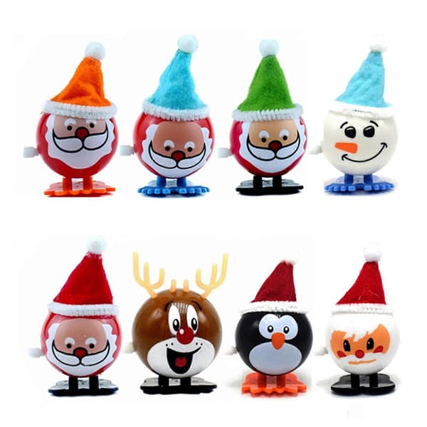 Hoppelegetøj Julemand Spring Op Julegaver Børn Julebørnelegetøj Spring Op Legetøj[J] 8pcs
