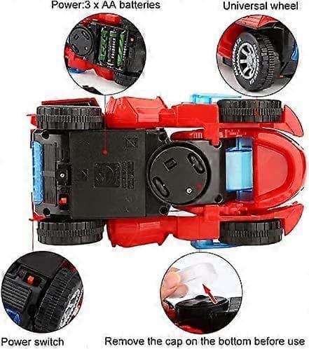 Leker Dinosaurleker for barn 3-5, Automatiske Deformasjonsdinosaurleker for gutter og jenter, Dinosaurlekebiler for barn, Transformerende Dinosaur LED-bil med[J]