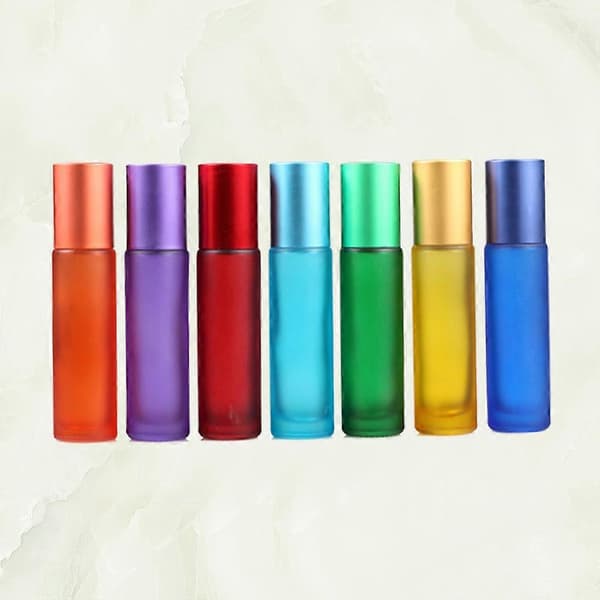 Parfymeflaske Matt Polert Roll-on Flasker for Oppbevaring 7 Stk Tilfeldig Farge[J]