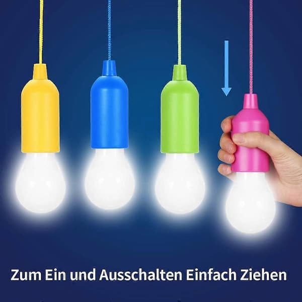 Bærbar LED Campinglampe 4 stk. Vinterkampagne
