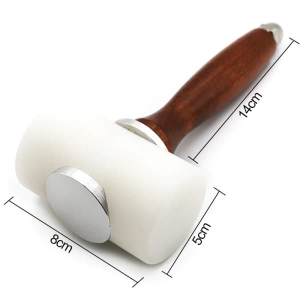 Professionel Læder Udskærings Hammer Nylon Hammer