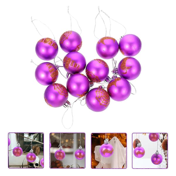 Halloween Hengende Kulepynt 12 Stykker Plast