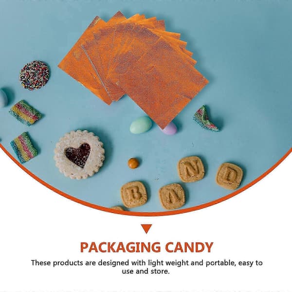 Orange Papper Chokladomslag för Godisförpackning 300 st Förpackningsanvändning[J]