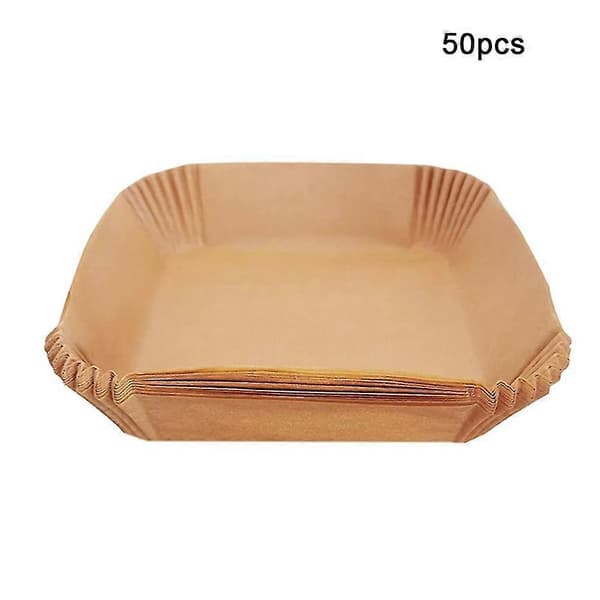 EVAGO Airfryer Engangs Papirforing Non-stick Firkantet Dampbåt Bakeforing[J] 50PCS