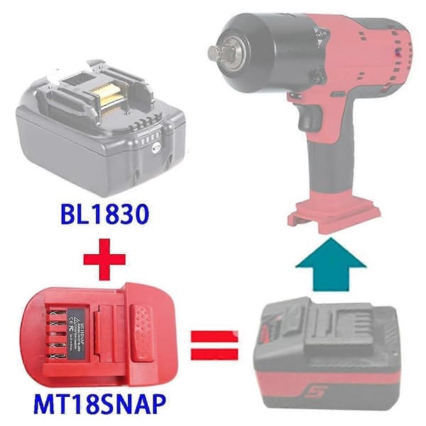 Snap-On CTB81X5 til 18V Litium Batteri Adapter Konverter