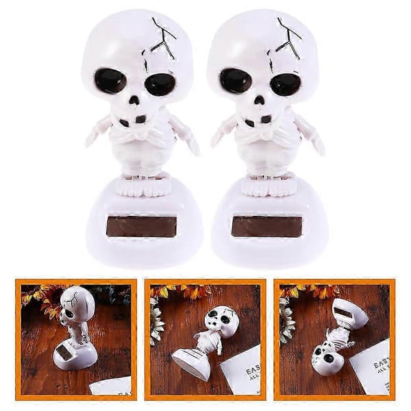 Halloween Solardansande Dekor 2-pack Skelett Spöke Ornament