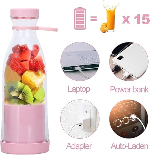 420ML bærbar blender, blenderflaske til frisk juice