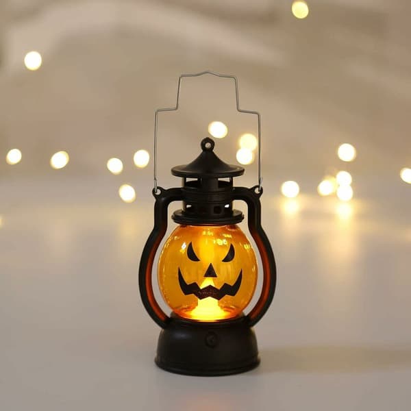 Bærbar Halloween Jack-o-lantern, LED Jack-o-lantern Lampe