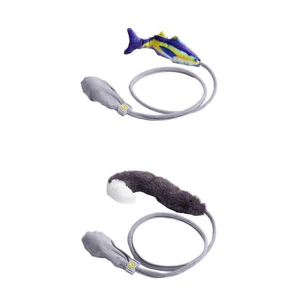 Interaktiv kattleksak 2-pack Kattmynta Fylld Dansande Kul för Katter