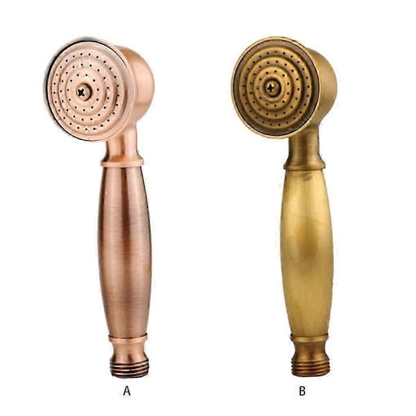 Premium hållbarhet retrostil mässingstillverkad dusch för universell handhållen duschkran[J] Rose Gold